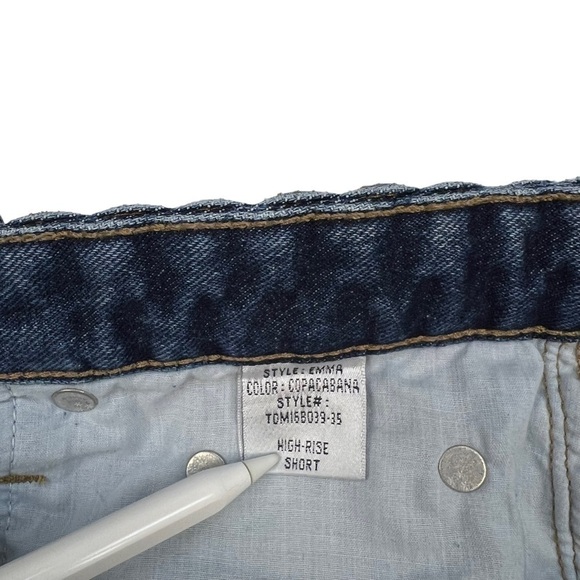 Revolve Tularosa Emma High-Rise Short 100% Cotton in Copacabana Size 30 - Picture 7 of 11